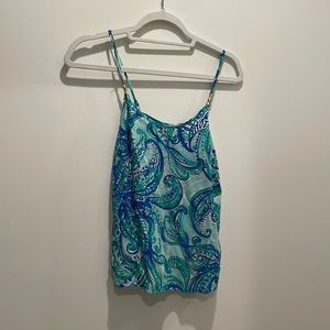 Lilly Pulitzer blue and green tank top
